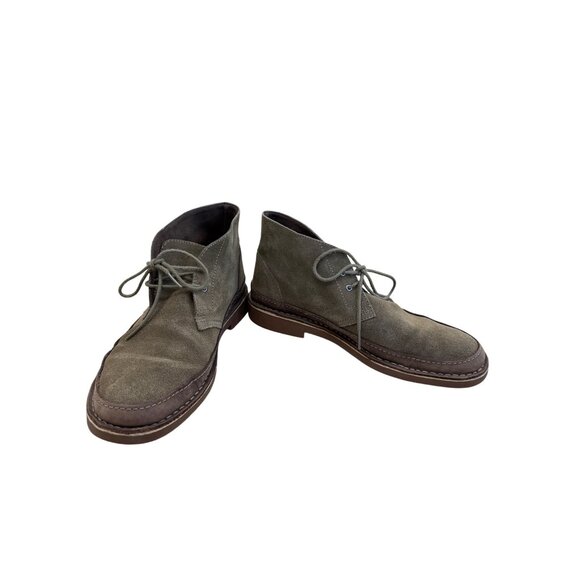 Mens Clarks Desert Suede green Chukka ankle boots 10M SKU 7716 - Picture 1 of 9